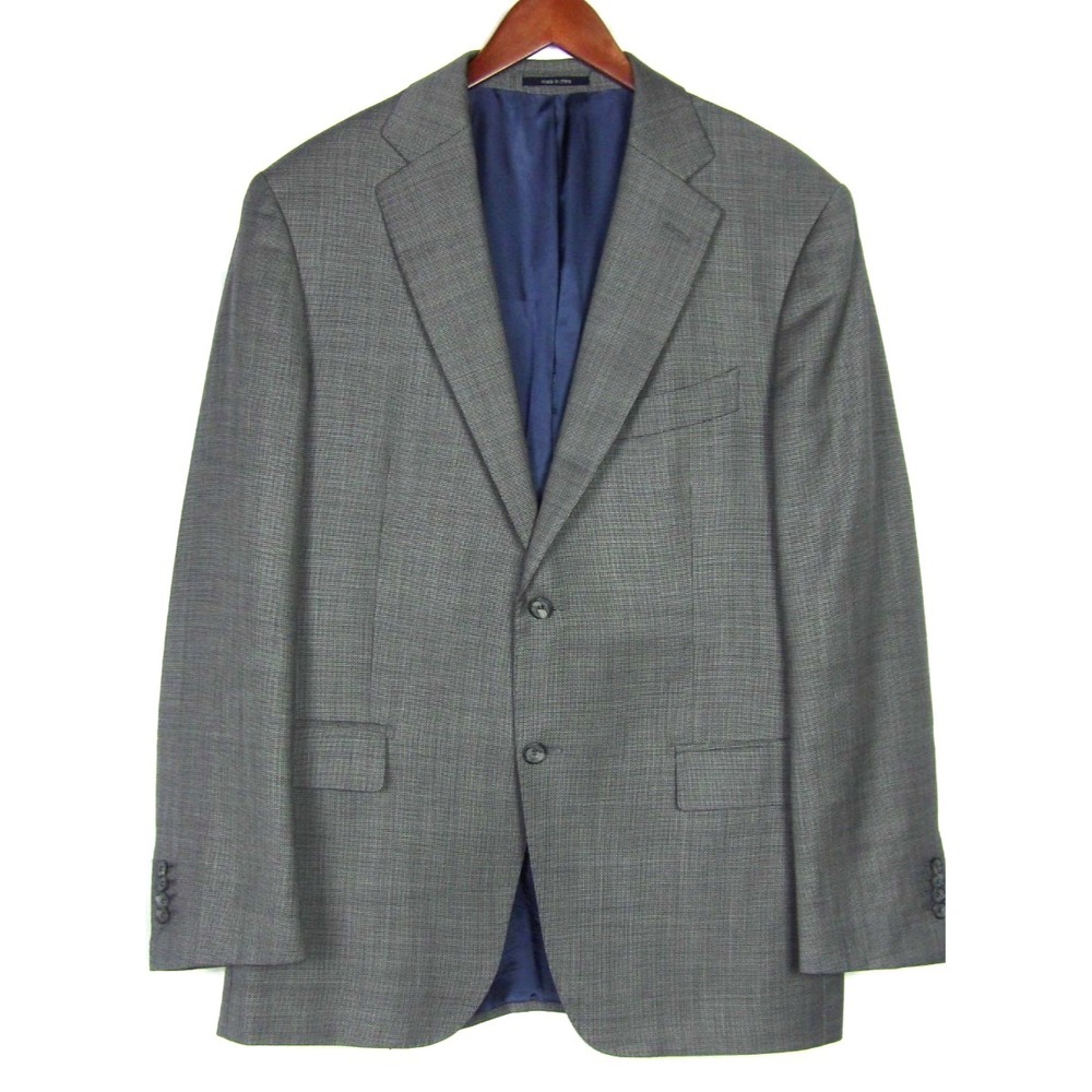 SUITSUPPLY Super 110s Gray 2 Button 100% Wool ZIGONE Blazer Slim Cut Men's 42R